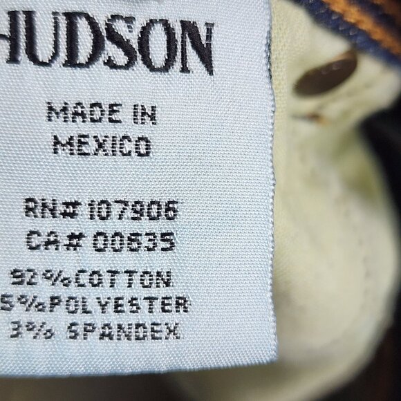 Hudson Jeans Womens 30x32 Blue Collin Flap Pocket Skinny Denim - Picture 9 of 10